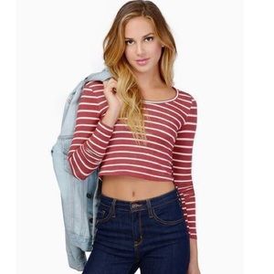 TOBI Next In Lines Crop Top